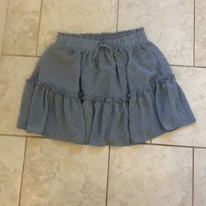 Blue mini skirt